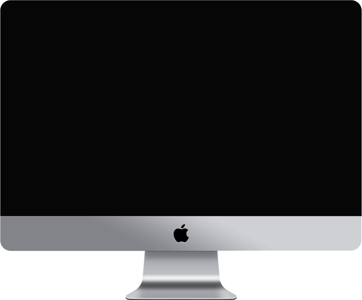 imac showing walkthrough of the project